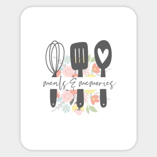 Meals & Memories | Charcoal Sticker